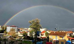 Yağmur sonrası gökkuşağı şov