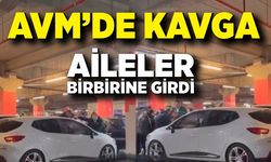AVM'de aileler birbirine girdi