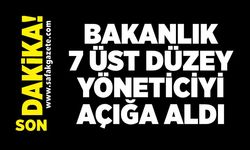 Bakanlık yangına ilişkin 7 üst düzey yöneticiyi açığa aldı