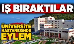 BEUN Tıp Fakültesi önünde eylem: "Hakkımızı istiyoruz"