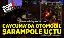 Çaycuma’da otomobil şarampole uçtu: 2 yaralı!
