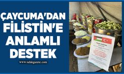 Çaycuma'dan Filistin'e anlamlı destek