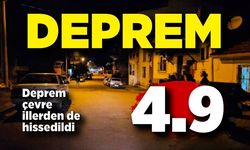 Balıkesir'de 4.9'luk deprem; Çevre illerden de hissedildi