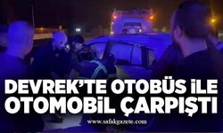 Devrek’te otobüs ile otomobil çarpıştı: 1 yaralı