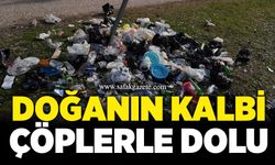 Doğanın kalbi çöplerle dolu: Vatandaş tepkili