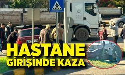 Hastane girişinde kaza: 2 yaralı