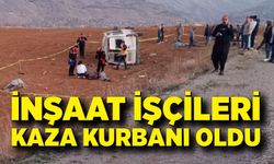 İşçileri taşıyan minibüs takla attı: 2 ölü, 7 yaralı