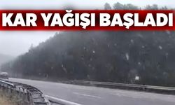 TEM’in Bolu geçişinde kar başladı