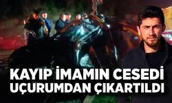 Kayıp imamın cesedinin bulunduğu araç uçurumdan çıkartıldı