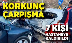 Karabük’te iki otomobil çarpıştı: 7 yaralı hastanede