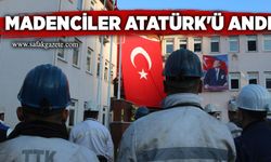 Madenciler Atatürk'ü andı