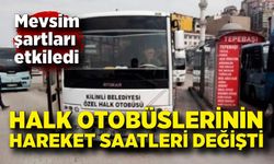 Mevsim şartları etkiledi: Zonguldak’ta halk otobüslerinin hareket saatleri değişti!