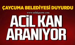 Çaycuma Belediyesi duyurdu: Naciye Uslu için acil kan bağışı!
