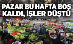 Pazar bu hafta boş kaldı, işler düştü