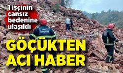 Taş ocağında göçük! 1 işçinin cansız bedenine ulaşıldı