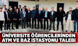 Üniversite öğrencilerinden ATM ve baz istasyonu talebi