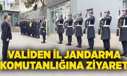 Vali Hacıbektaşoğlu’ndan İl Jandarma Komutanlığına ziyaret