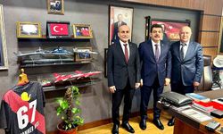 AK Parti Zonguldak Milletvekili Muammer Avcı, Türkiye Taşkömürü Kurumu (TTK) Genel Müdürü Muharrem Kiraz ve Genel Müdür