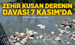 Zehir kusan derenin davası 7 Kasım’da
