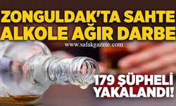 Zonguldak'ta sahte alkole ağır darbe:  179 şüpheli yakalandı!