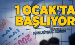 1 Ocak'ta başlıyor