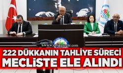 222 dükkanın tahliye süreci mecliste ele alındı
