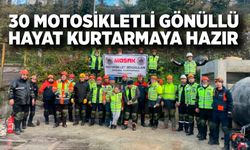 Zonguldak’tan Örnek Girişim: 30 Motosikletli Gönüllü Hayat Kurtarmaya Hazır