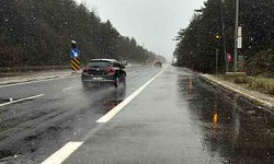 Bolu Dağı’nda kar etkisini gösterdi