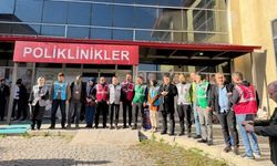 Ağız ve diş sağlığı merkezinde gerçeği aratmayan yangın tatbikatı