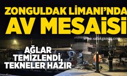 Zonguldak Limanı’nda av mesaisi: Ağlar temizlendi, tekneler hazır