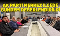 AK Parti Merkez İlçede gündem değerlendirildi