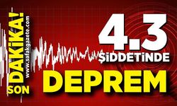 Antalya’da 4.3 büyüklüğünde deprem