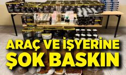Araç ve İşyerine Şok Baskın: Kaçak Tütün Deposu Ortaya Çıktı