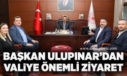 Başkan Ulupınar’dan Vali Hacıbektaşoğlu’na önemli ziyaret