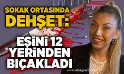 Boşanma aşamasındaki eşini sokak ortasında 12 yerinden bıçakladı