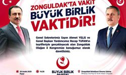 Büyük Birlik Partisi il kongresi yapılacak