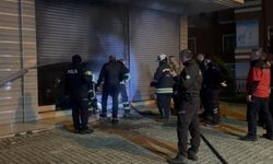 Çay toplama makinesi deposunda yangın