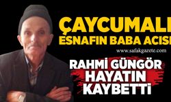 Çaycumalı esnafın baba acısı: Rahmi Güngör hayatını kaybetti