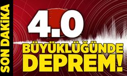 AFAD duyurdu! 4 büyüklüğünde deprem