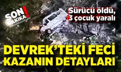 Devrek’te minibüs dereye uçtu