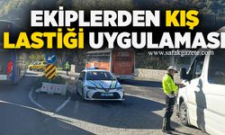 Ekiplerden kış lastiği uygulaması