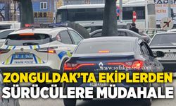 Ekiplerden sürücülere müdahale