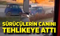 Karabük’te Ters Şeritte Elektrikli Araç Tehlikesi