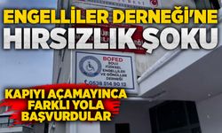 Engelliler Derneği'ne hırsızlık şoku: Kapıyı açamayınca farklı yola başvurdular!
