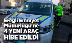 Karadeniz Ereğli Emniyet Müdürlüğü'ne 4 yeni araç hibe edildi