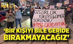 Zonguldak'ta gençlikten sert çıkış; Bir kişiyi bile geride bırakmayacağız