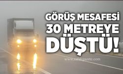 Görüş mesafesi 30 metreye düştü!