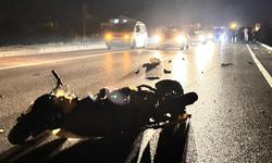 Hafif ticari araç, elektrikli bisiklete çarptı: 1 ölü