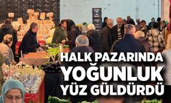Halk Pazarına yoğunluk yüz güldürdü