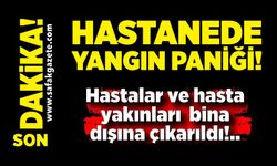 Zonguldak'ta hastanede yangın paniği
